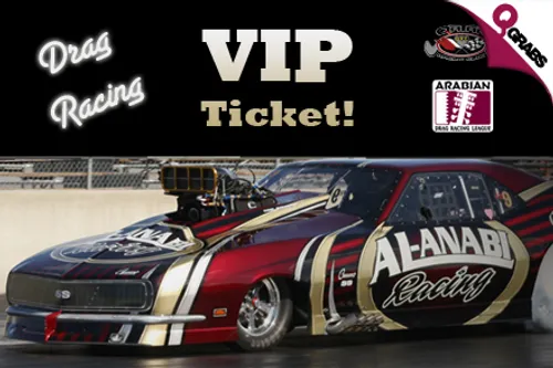 For QR50 Experience the Thrill of a VIP Ticket to the Arabian Drag Racing League Event at Qatar Racing Club! (QR100 Value)